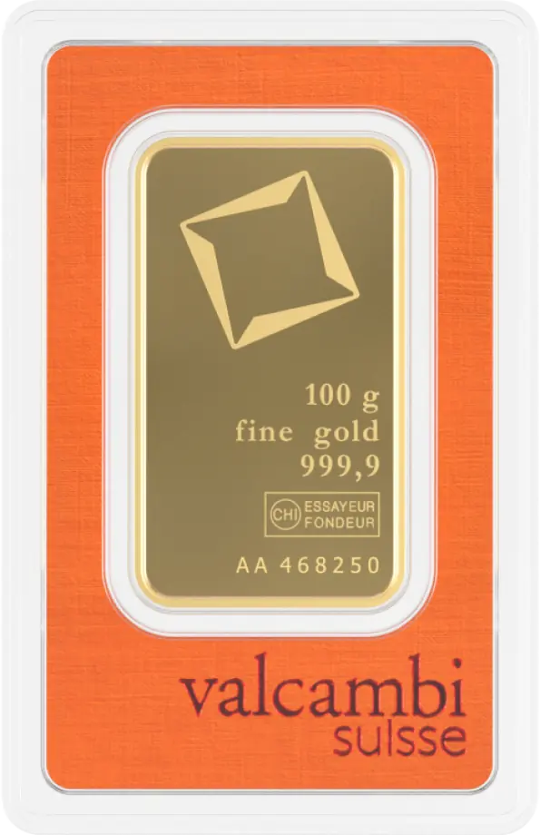 100გ ოქროს ზოდი | Valcambi