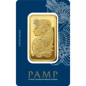 Золотой слиток 100 г | PAMP Fortuna