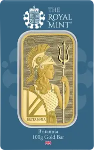 Золотой слиток Britannia весом 100 г | Королевский монетный двор